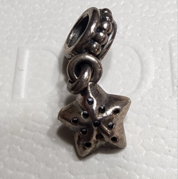 Pandora Pave Star with Blue CZ - Picture 7 of 7